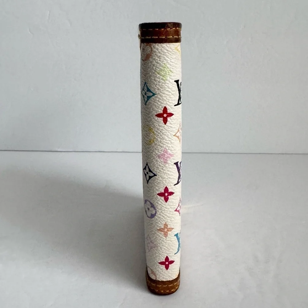 Louis Vuitton Multicolor Agenda Takashi Murakami Blanc White PM Mini Planner Y2K